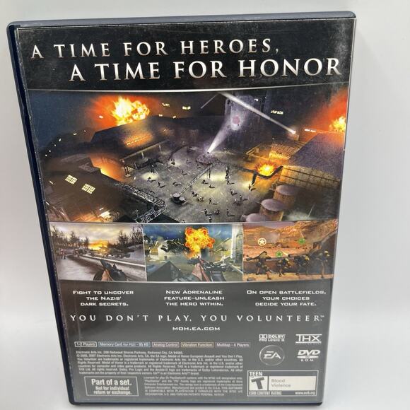 Medal Of Honor European Assault PS2 PlayStation 2 - Complete CIB - Picture 4 of 7